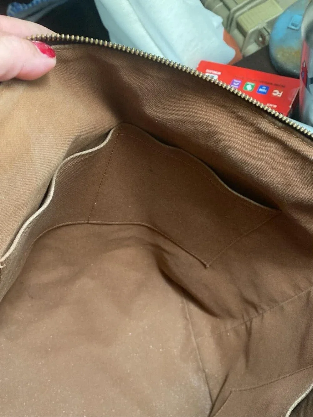 Louis Vuitton Totally MM Monogram Canvas Everyday Tote in Brown with Tan Trim